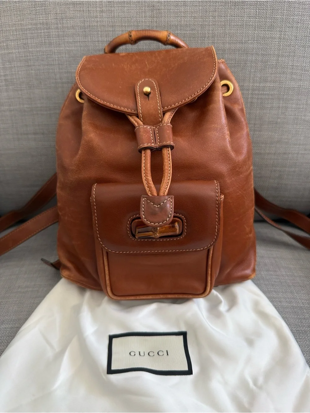 gucci bamboo backpack mini Suede Black – Urban Exchange There is keeping(storage) smell Gucci Bamboo Mini Backpack in